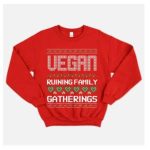 Vegan Outfitters Christmas Jumper (Red or Green)