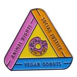 Triangular Donut Enamel Badge