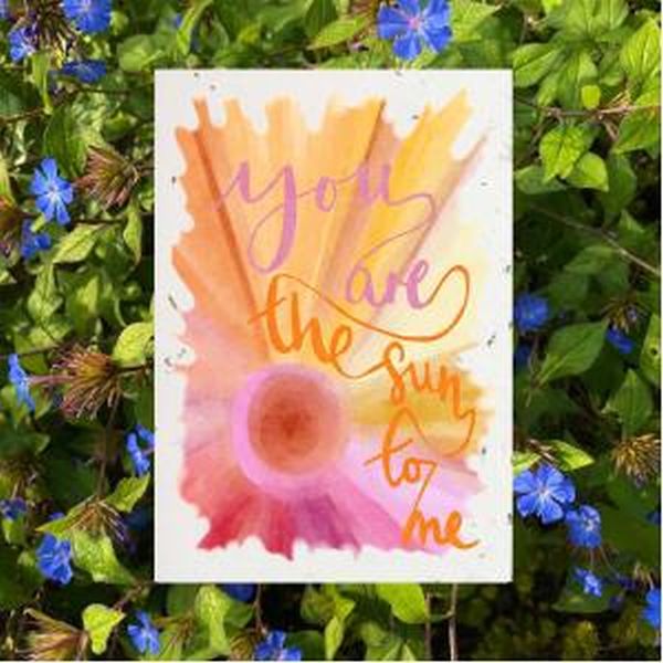Loop Loop 'You Are The Sun To Me' Wildflower Seed Plantable Card