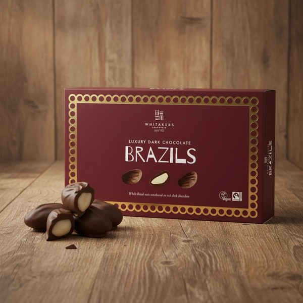 Whitakers Dark Chocolate Brazils 150g