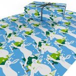 Re-wrapped Christmas Mountain Hare Wrapping Paper 1 sheet