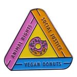 Triangular Donut Enamel Badge