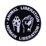 Animal Liberation Enamel Badge