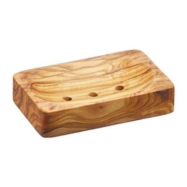 Ecoliving Rectangular Olive Wood Soap Dish