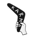 Karma Boomerang Enamel Badge